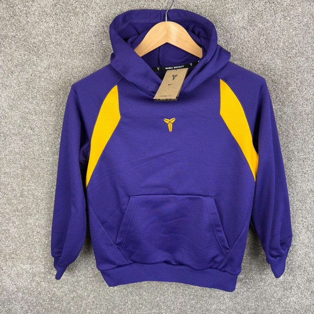 Nike Kobe Mamba Mentality Therma Fit Hoodie Youth Large‎ Purple Basketball NEW